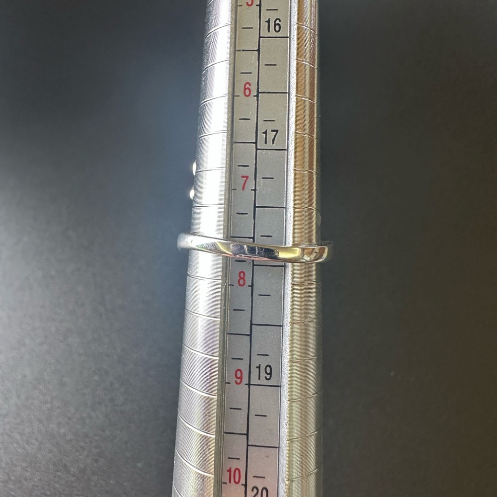 Silver Diamond Halo Ring - Picture 6 of 6